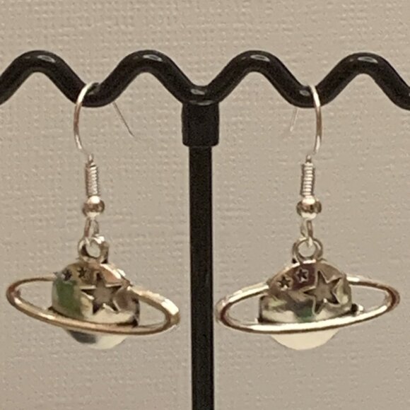 Planet Earring, Science Earring, Astronomy Earring, Star Earring, Gift Idea - Picture 6 of 9